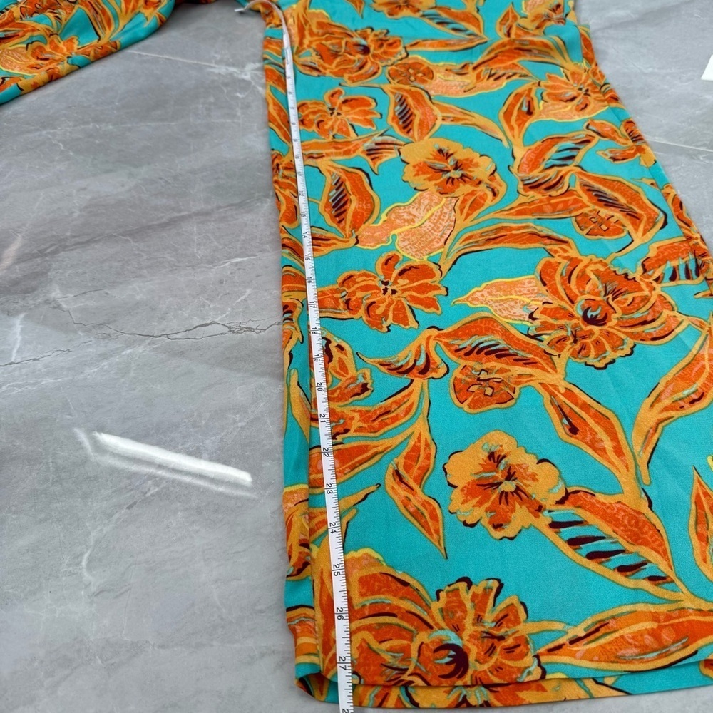 Women’s Bar III Trendy Floral Flat Front Wide Leg Pants Plus Size 14 Petite - Picture 15 of 16